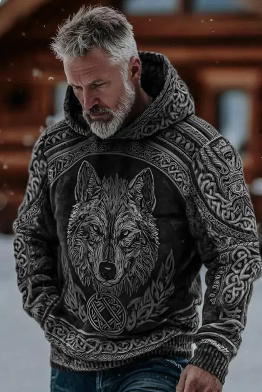 Loose, Casual Mens Top With Digital Print