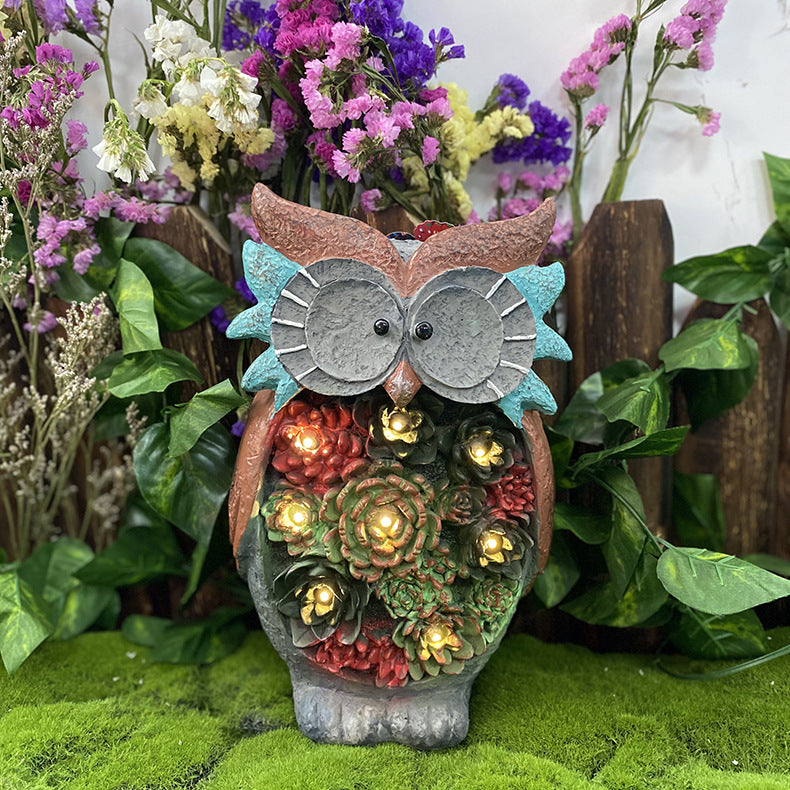 Outdoor Solar Garden Resin Ornaments