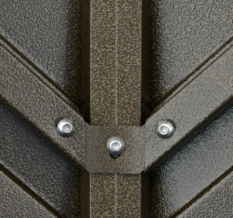 10x13 Gray Hardtop Gazebo With Steel Roof Curtains Netting Pavilion Ceiling Hook For Patio Garden