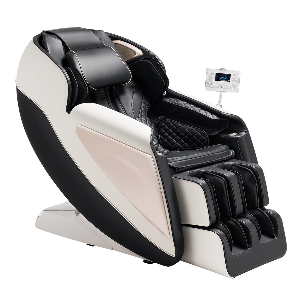 Full Body Massage Chair, 3D Zero Gravity Recliner With SL Track, 18 Auto Modes, Heat, Foot Rollers, Armrest Control, LCD Display, 36 Airbags, Retractable Footrest